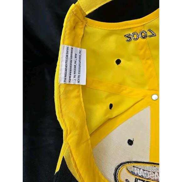 NASCAR Nextel Cup Series Hat Yellow Sprint 2007 Flames Strapback Adjustable Cap - Picture 7 of 8